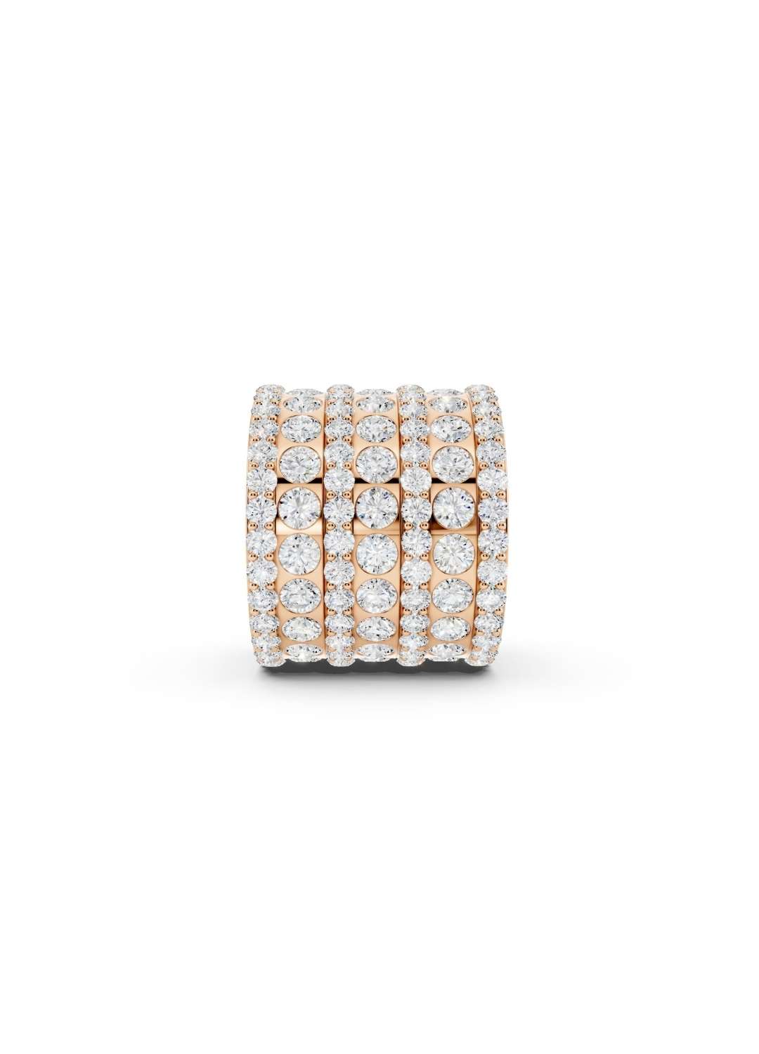 Seven Row Diamond Band Image 8