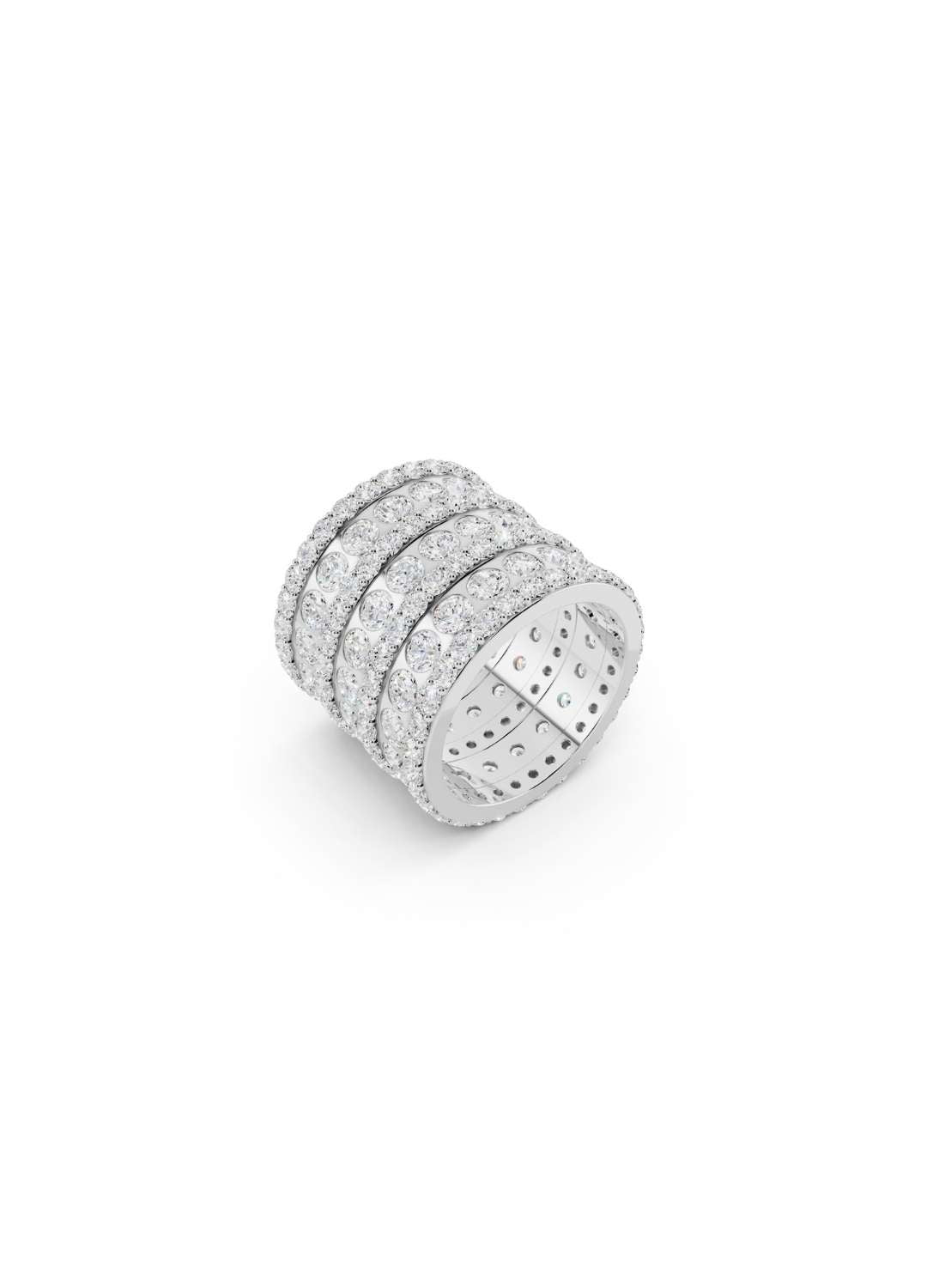 Seven Row Diamond Band Image 12