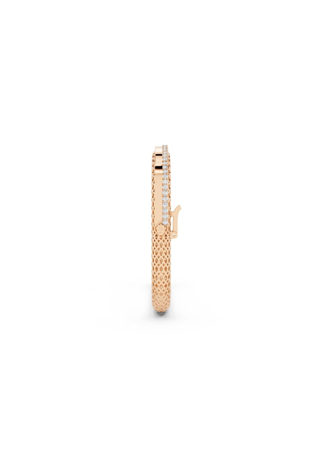 Square Filigree Diamond Bracelet Image 9