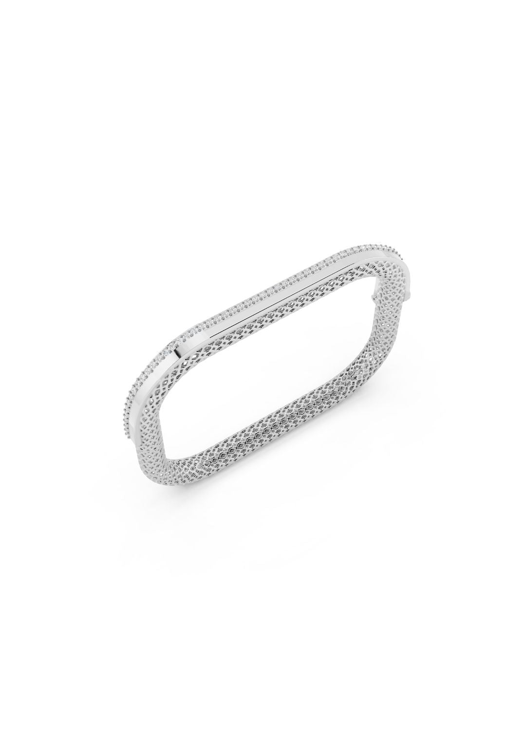 Square Filigree Diamond Bracelet Image 12