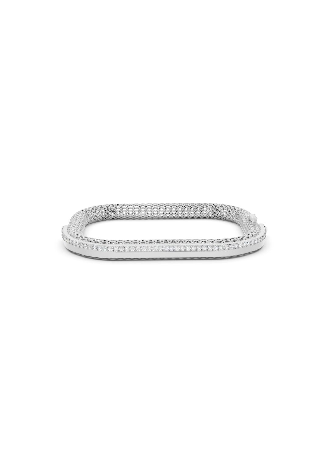 Square Filigree Diamond Bracelet Image 13