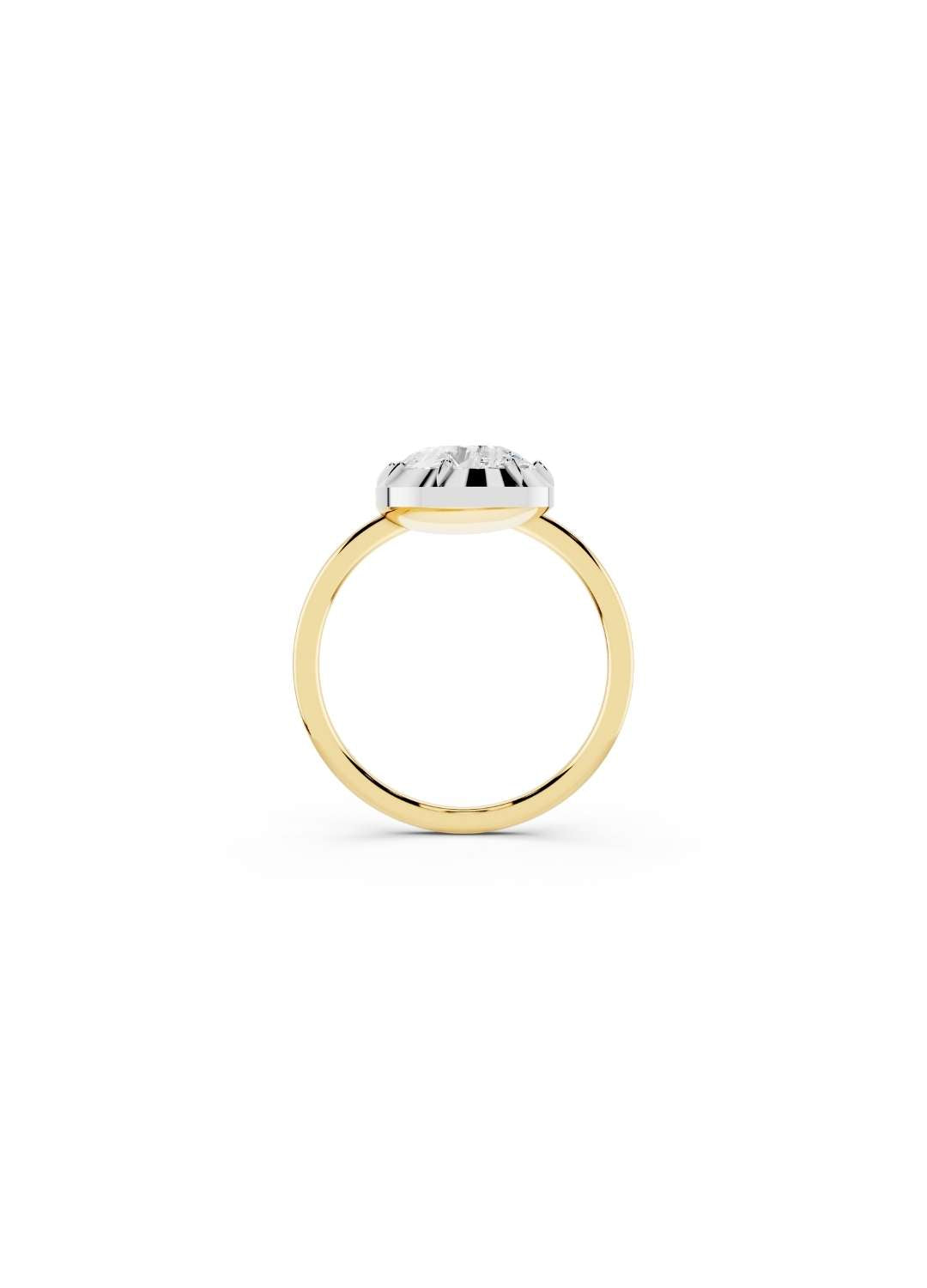 Tilted Pear Diamond Ring Image 3