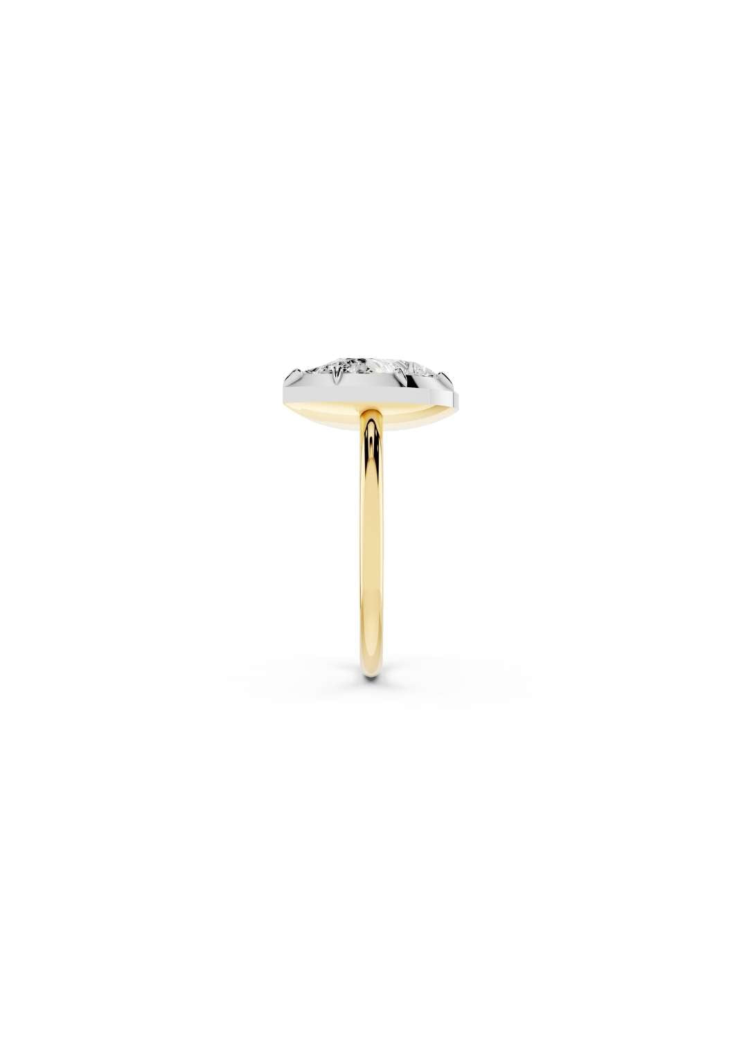 Tilted Pear Diamond Ring Image 2