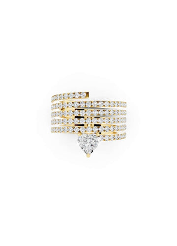 Trillion Cut Diamond Multi Band Ring Image 1
