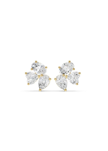 Trio Diamond Stud Earrings Image 1
