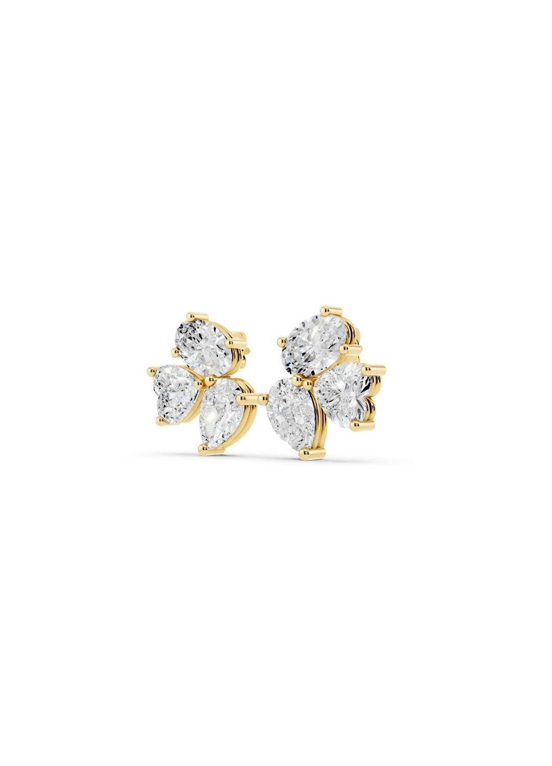Trio Diamond Stud Earrings Image 1