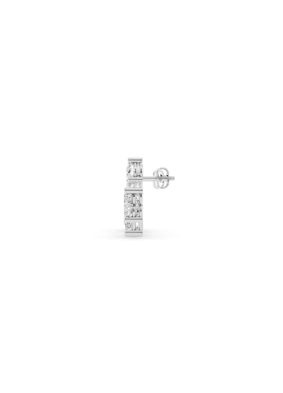 Trio Diamond Stud Earrings Image 12