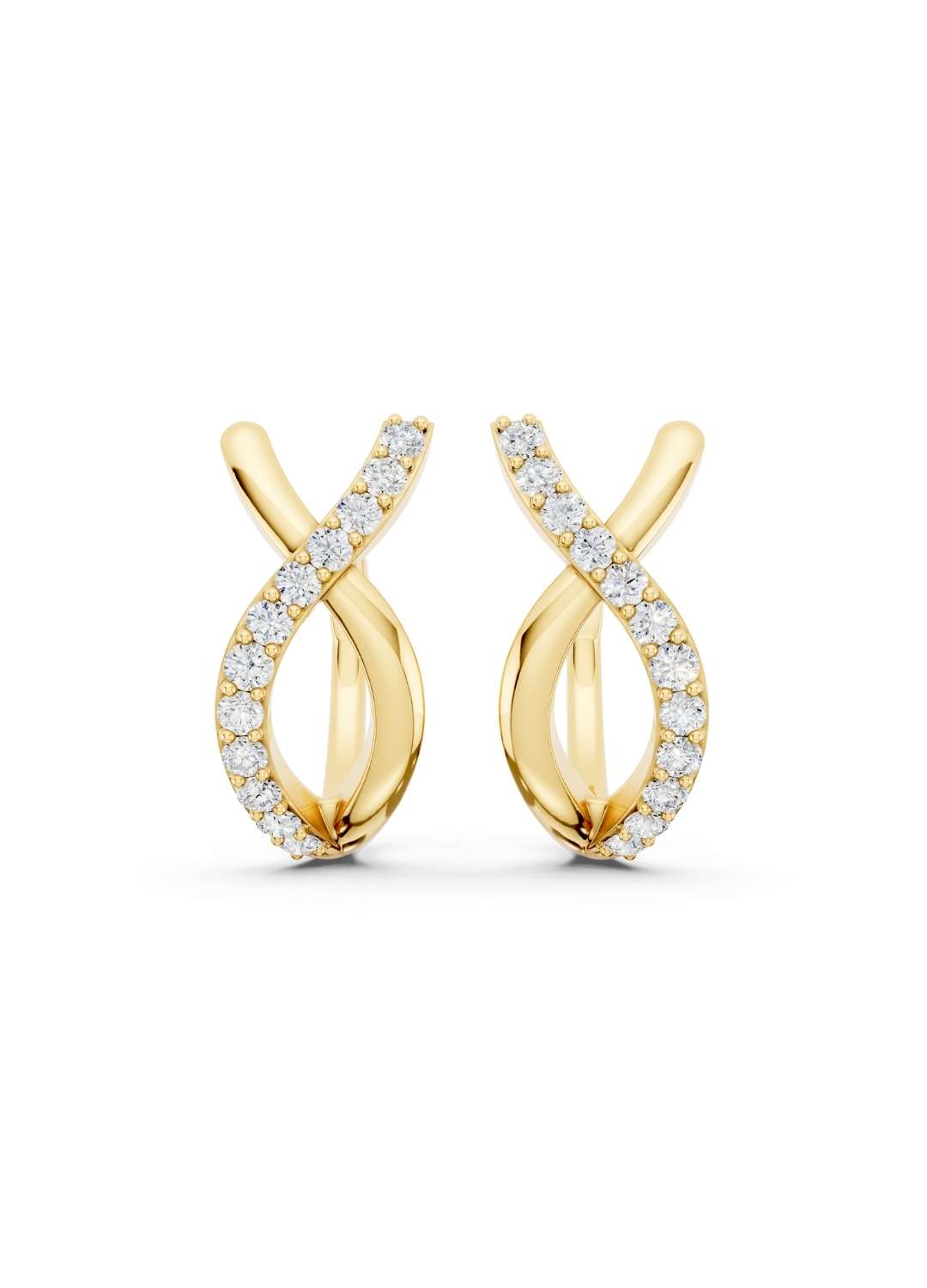 Twist Diamond Earrings Image 1
