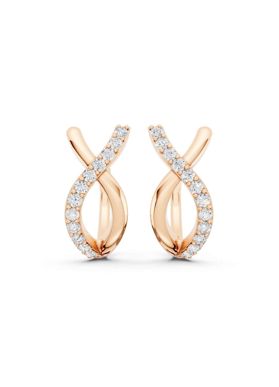 Twist Diamond Earrings Image 6