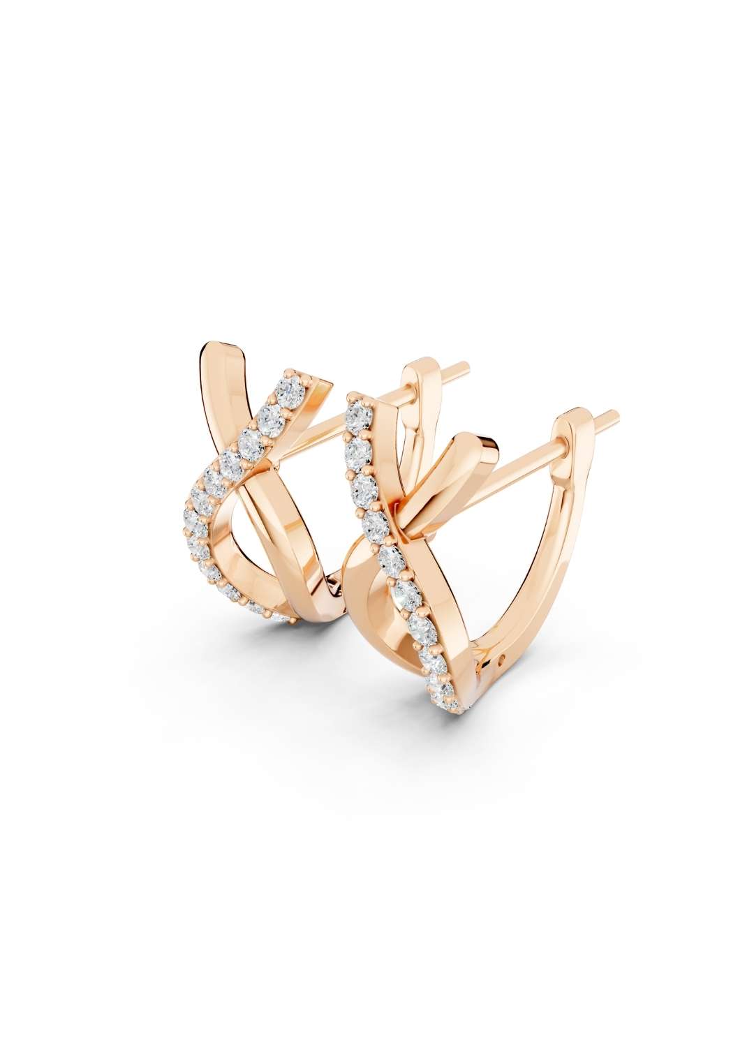Twist Diamond Earrings Image 8