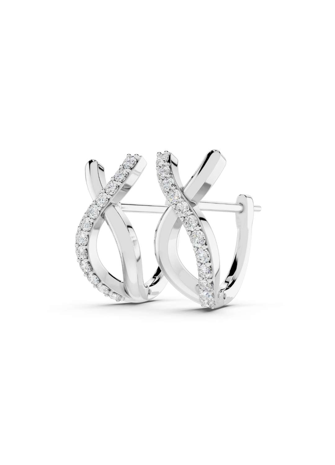 Twist Diamond Earrings Image 12