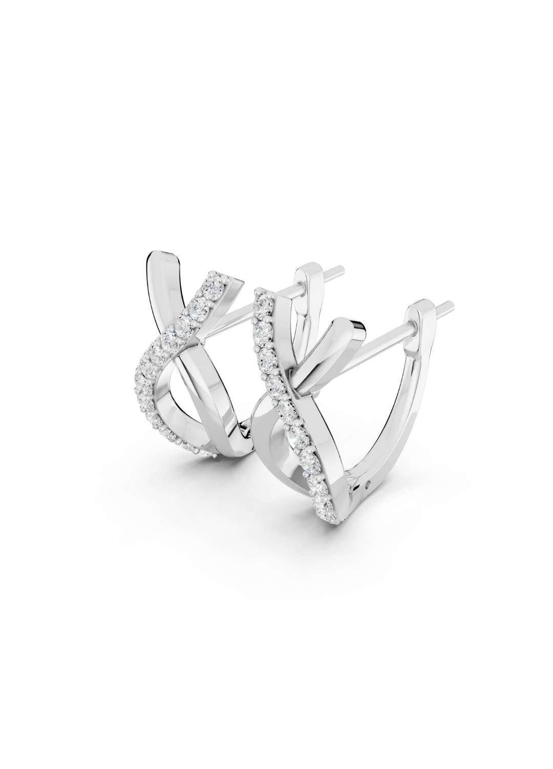 Twist Diamond Earrings Image 13