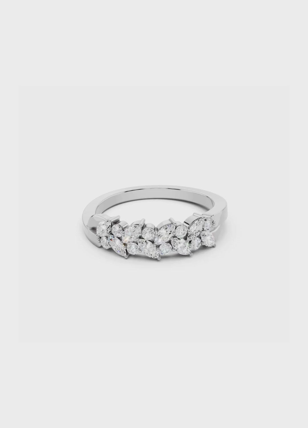 Marquise Cluster Diamond Band