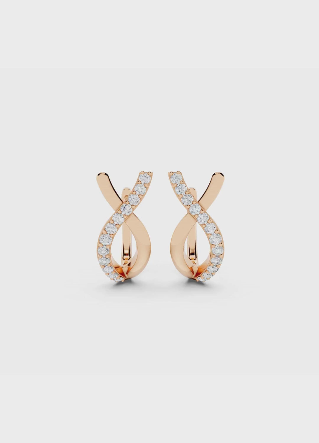 Twist Diamond Earrings