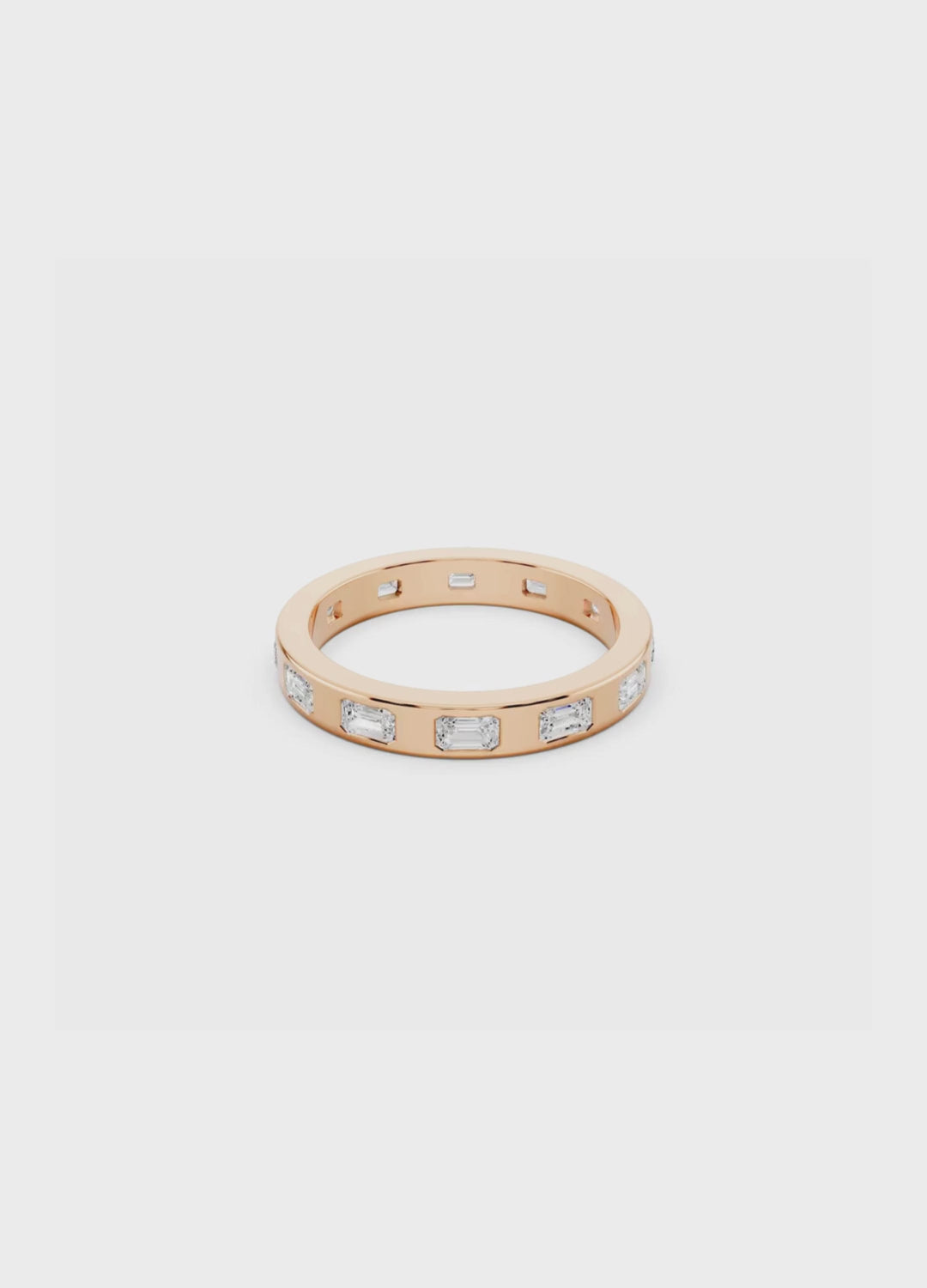 Emerald Cut Diamond Eternity Band