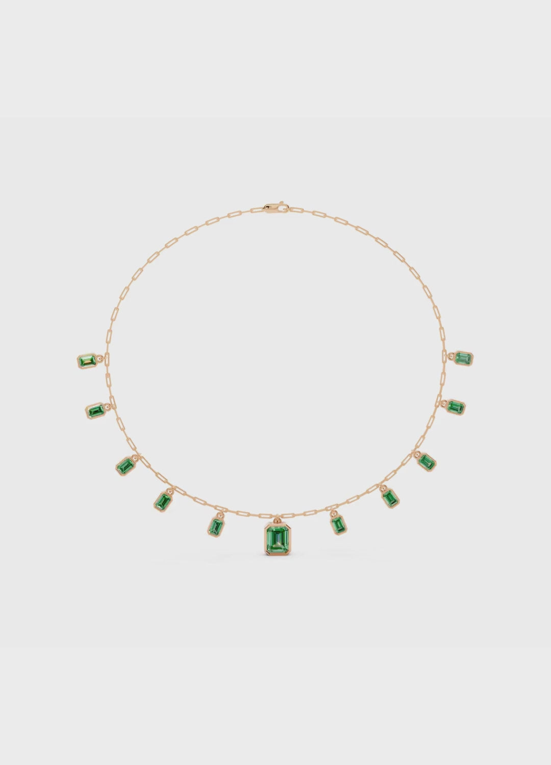 Emerald Charm Necklace