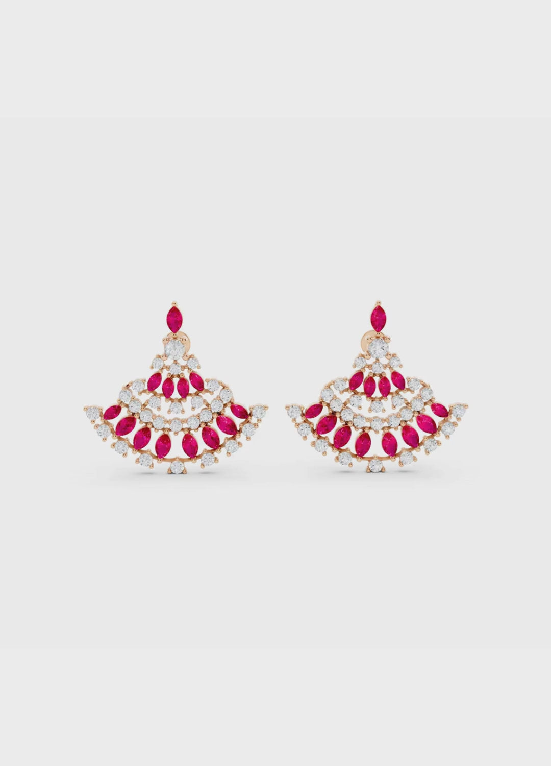 Ruby & Diamond Ethnic Earrings