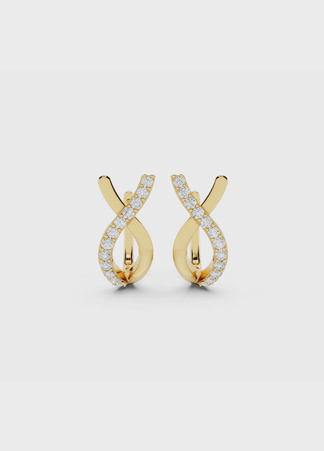 Twist Diamond Earrings
