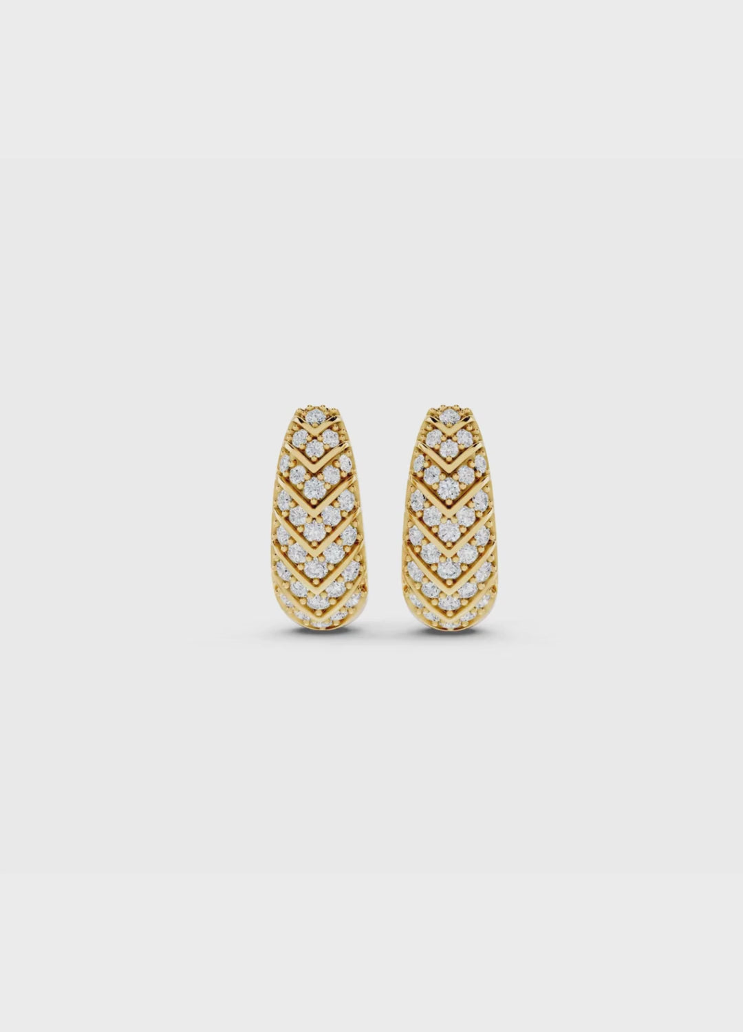 Chevron Diamond Earrings