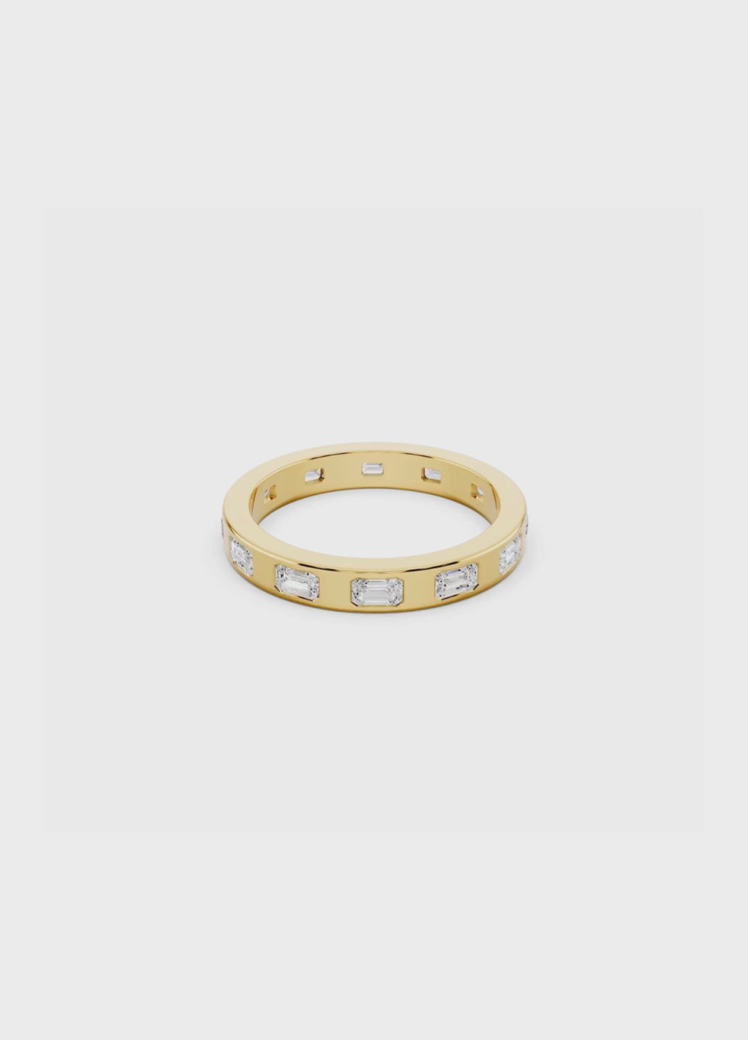 Emerald Cut Diamond Eternity Band