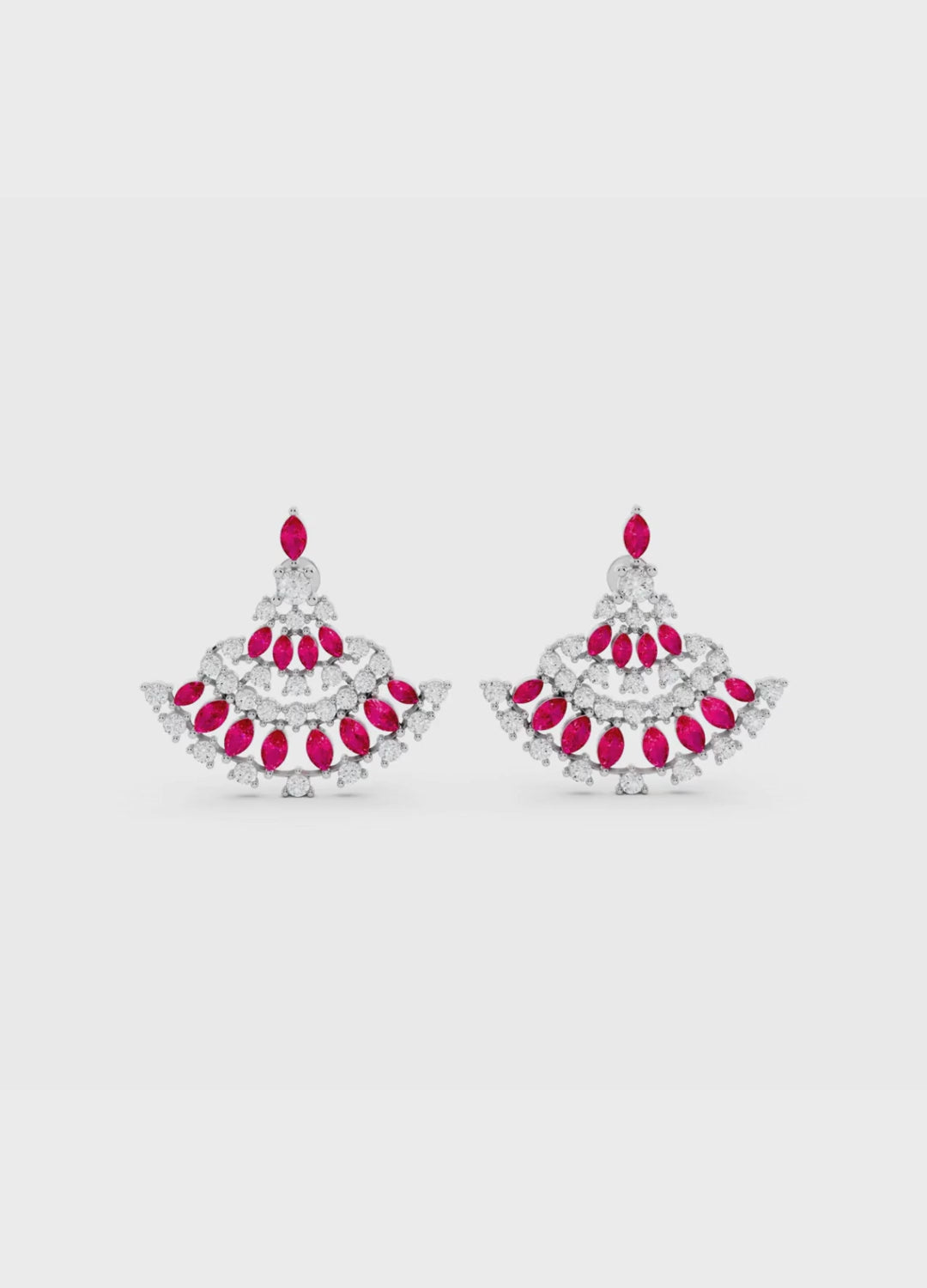Ruby & Diamond Ethnic Earrings