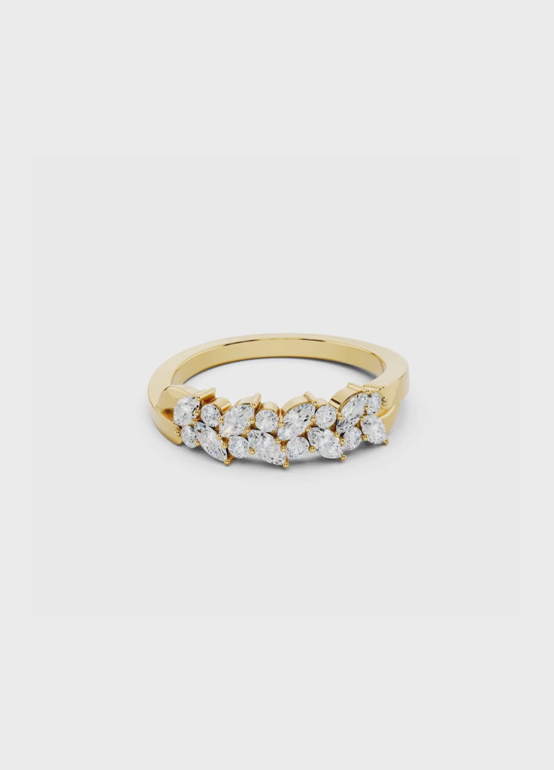 Marquise Cluster Diamond Band