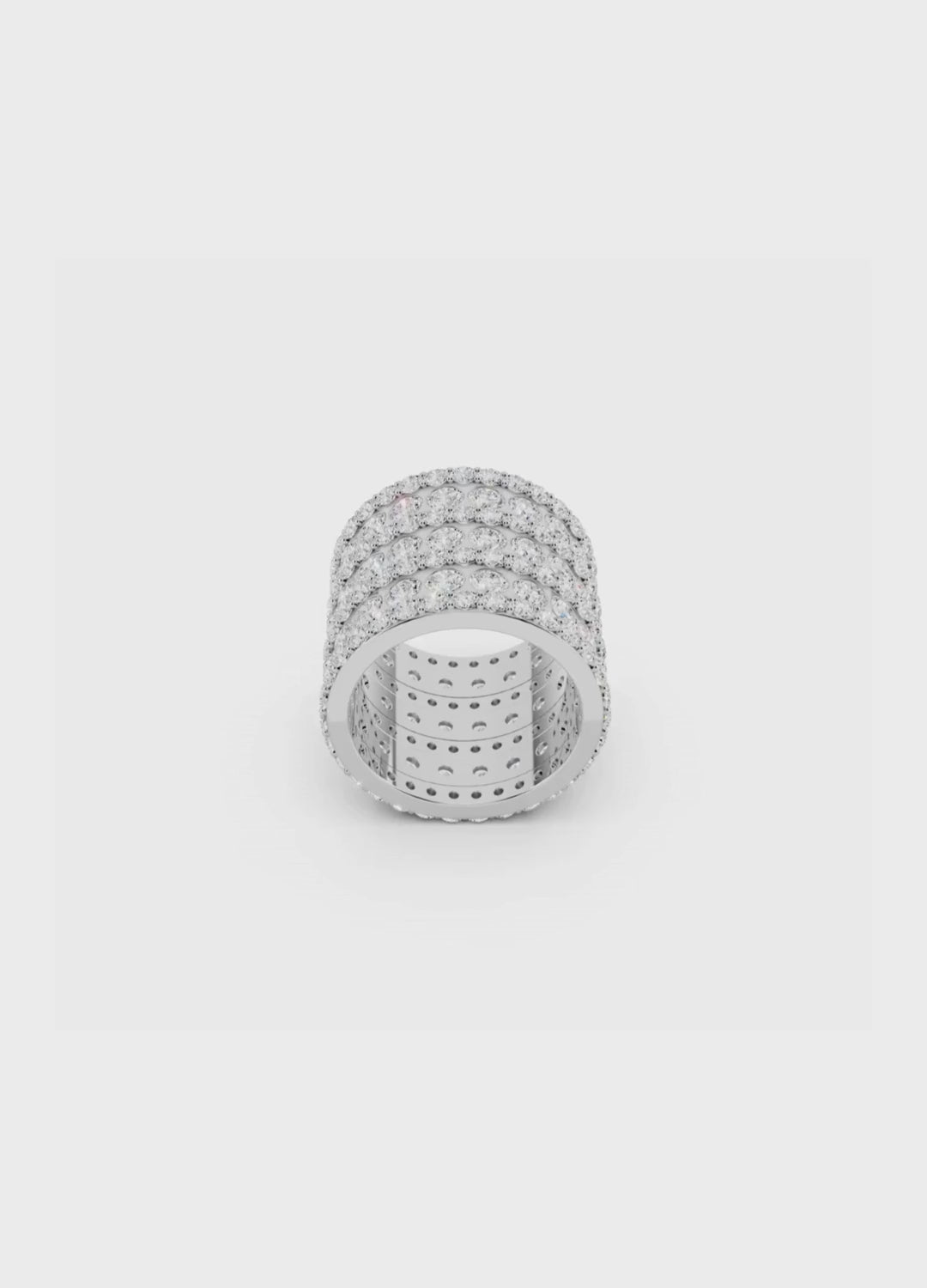 Seven Row Diamond Band