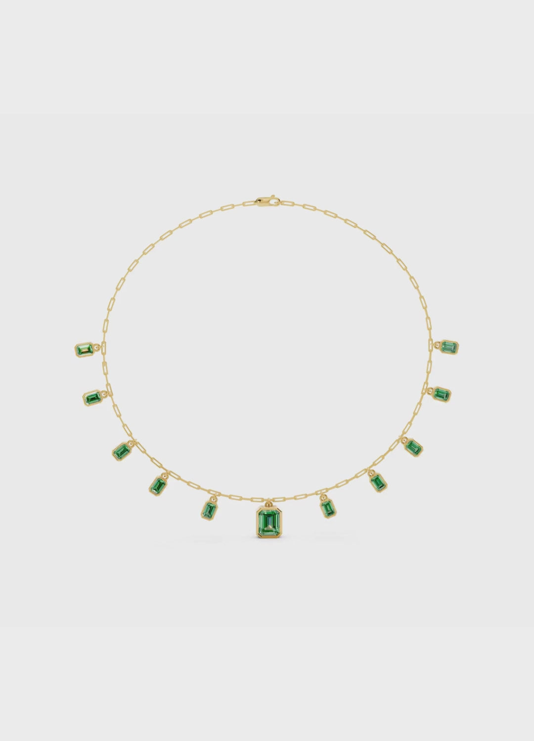Emerald Charm Necklace