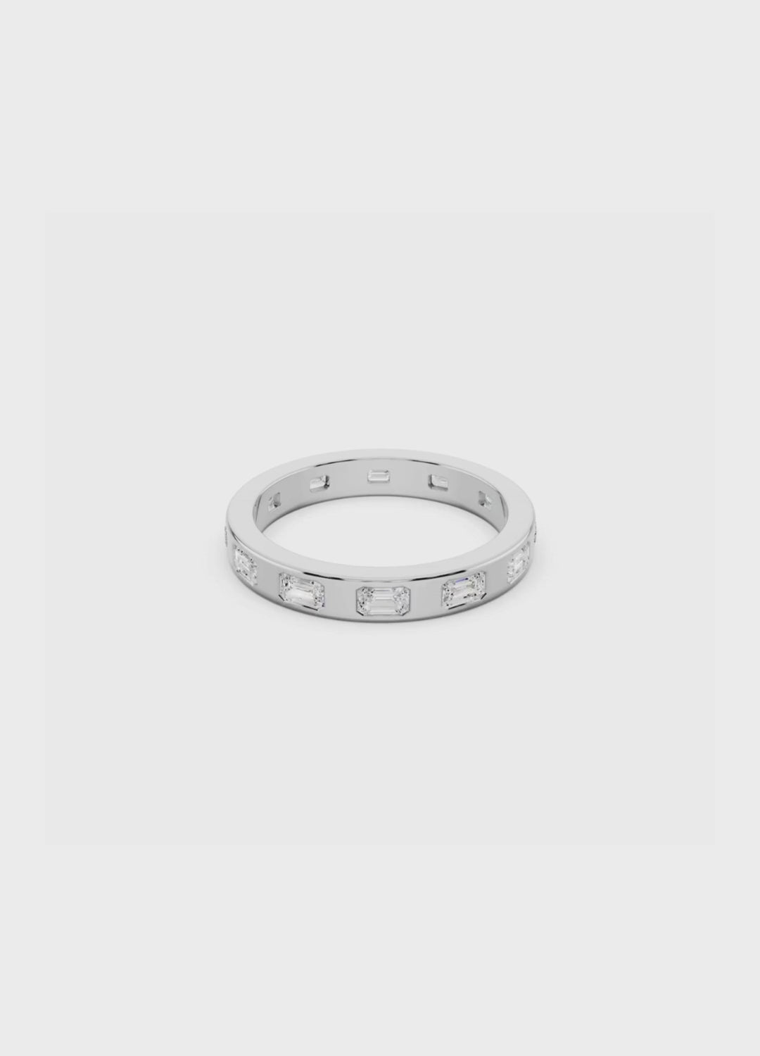 Emerald Cut Diamond Eternity Band