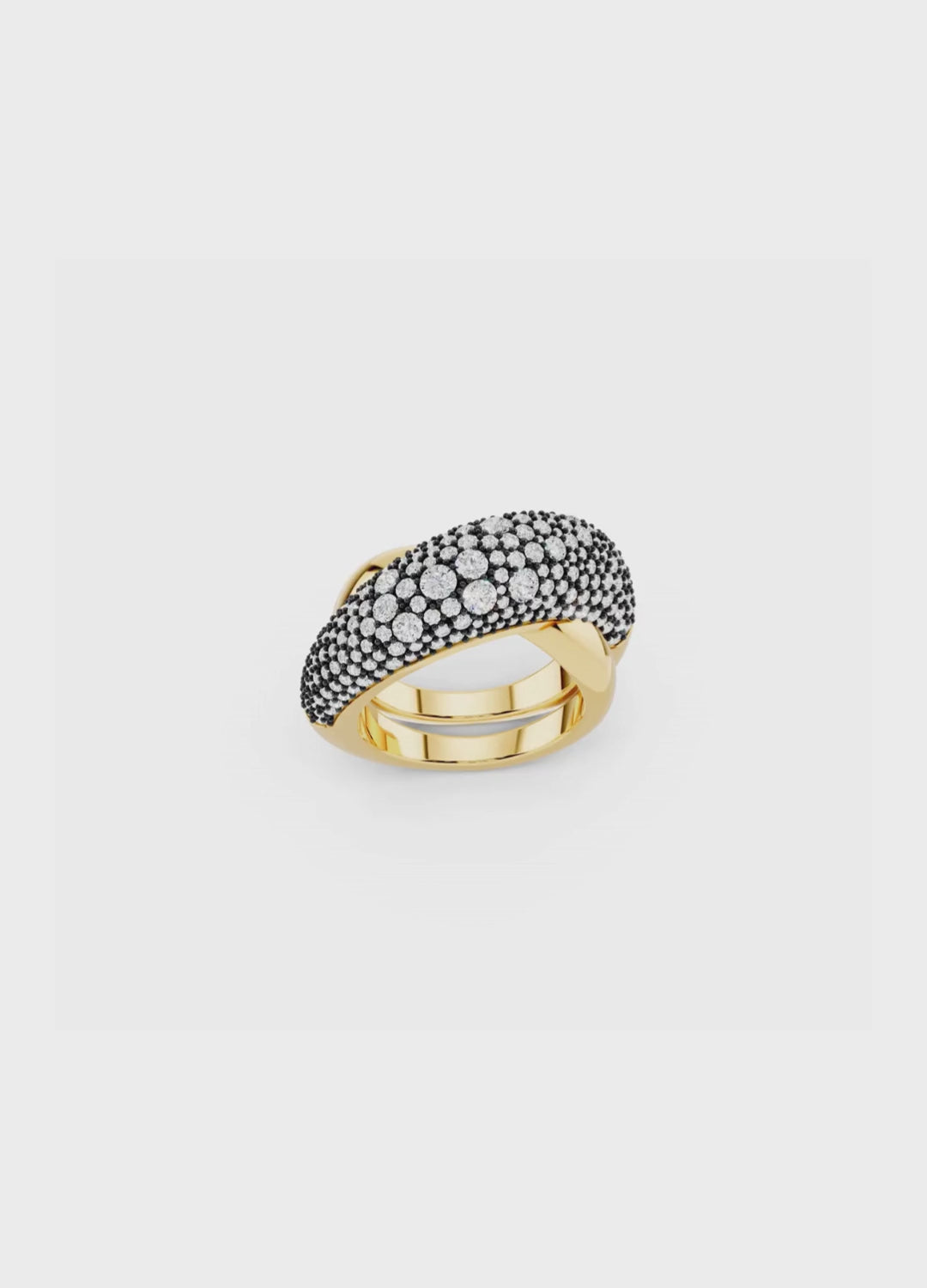 Diamond Pavé Double Band Ring