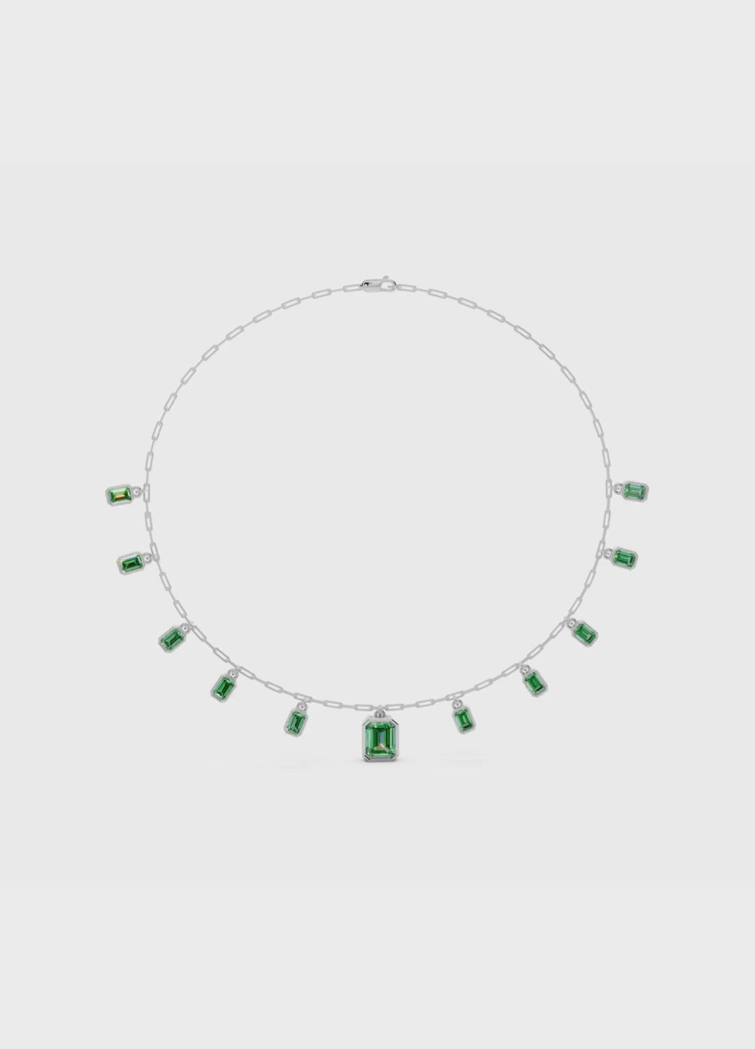 Emerald Charm Necklace